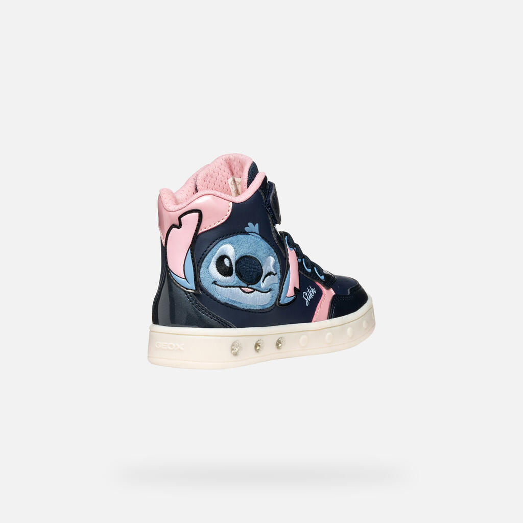 Baskets Fille SKYLIN JUNIOR Bleu Marine/Rose 6/7