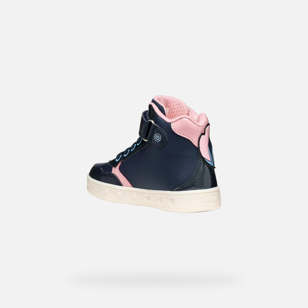 Baskets Fille SKYLIN JUNIOR Bleu Marine/Rose 5/7