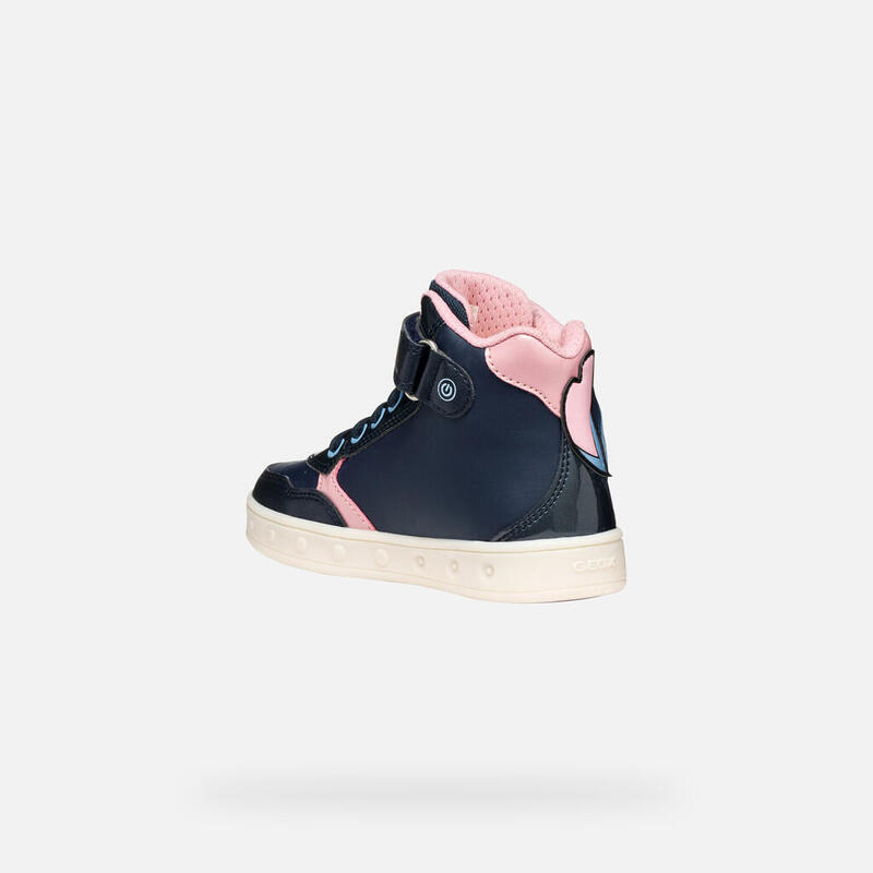 Baskets Fille Baskets Geox J SKYLIN GIRL Bleu Bleu Geox