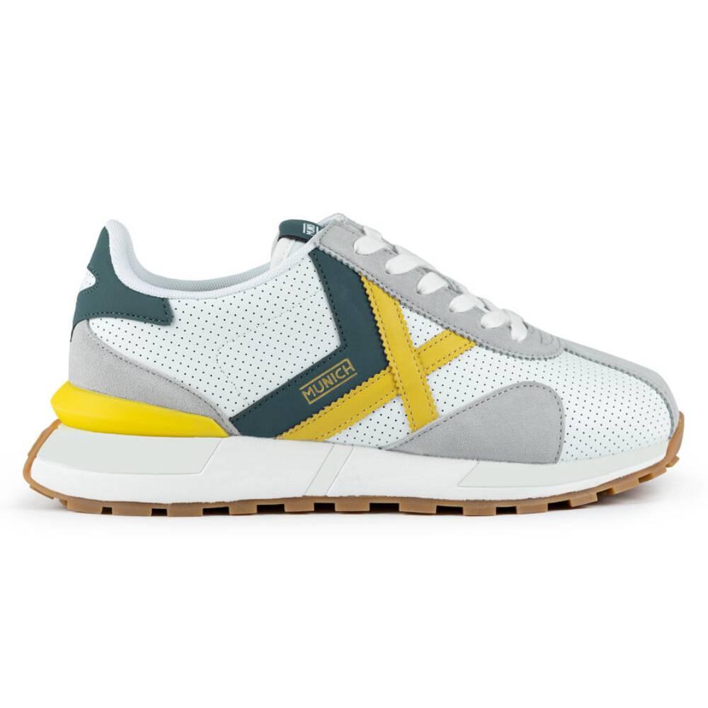 Munich - Baskets Munich Modèle Sapporo 190 Pour Homme - Chaussures De Sport - Blanc|vert - Decathlon