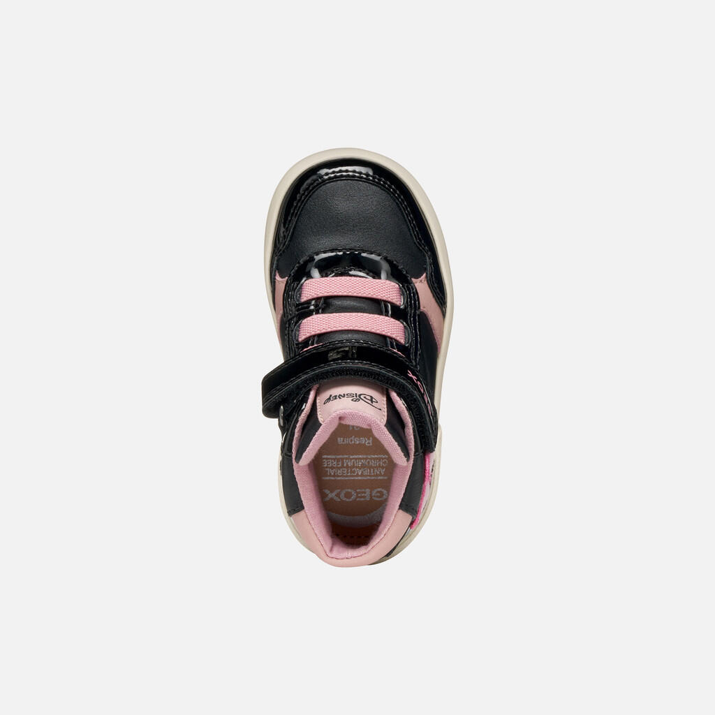 Baskets Bébé Fille GISLI BABY Noir/Vieux Rose 7/7