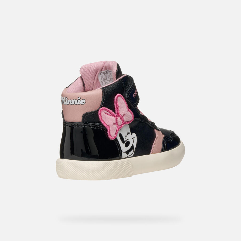 Baskets Bébé Fille GISLI BABY Noir/Vieux Rose 6/7