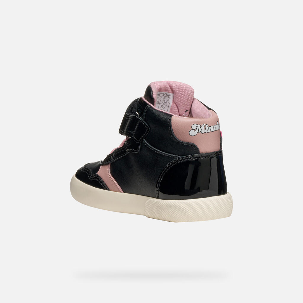 Baskets Bébé Fille GISLI BABY Noir/Vieux Rose 5/7