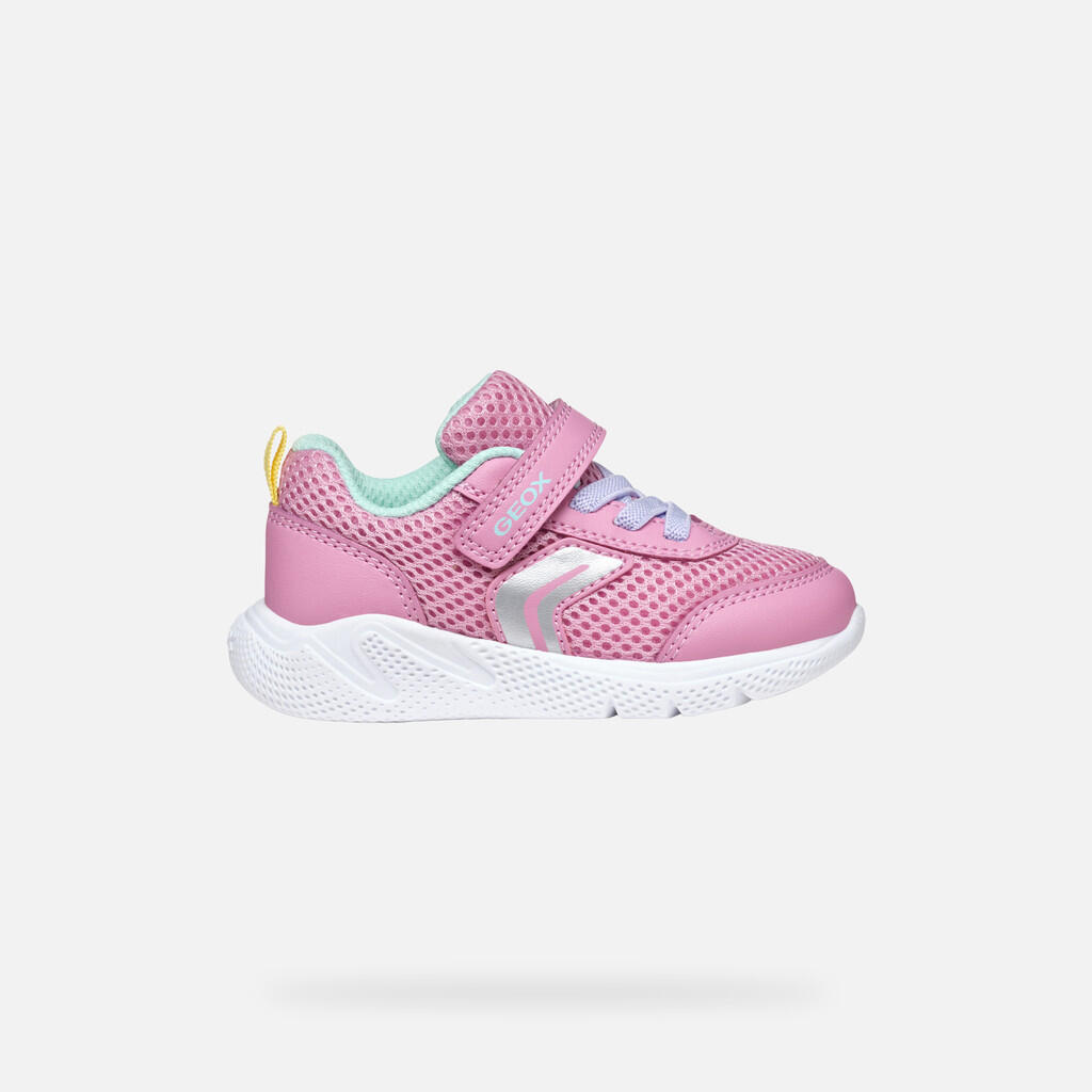 Baskets Bébé Fille SPRINTYE BABY GIRL Rose/Vert D'eau 3/7