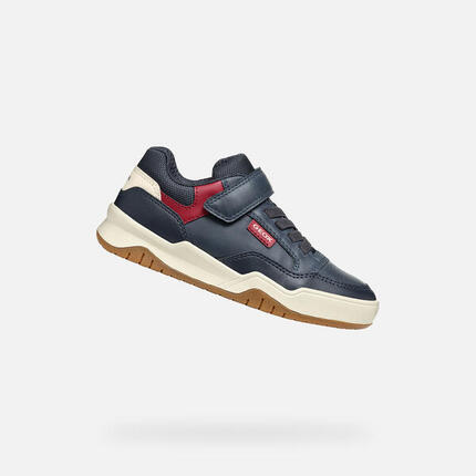 Baskets Garçon PERTH BOY Bleu Marine/Rouge Foncé