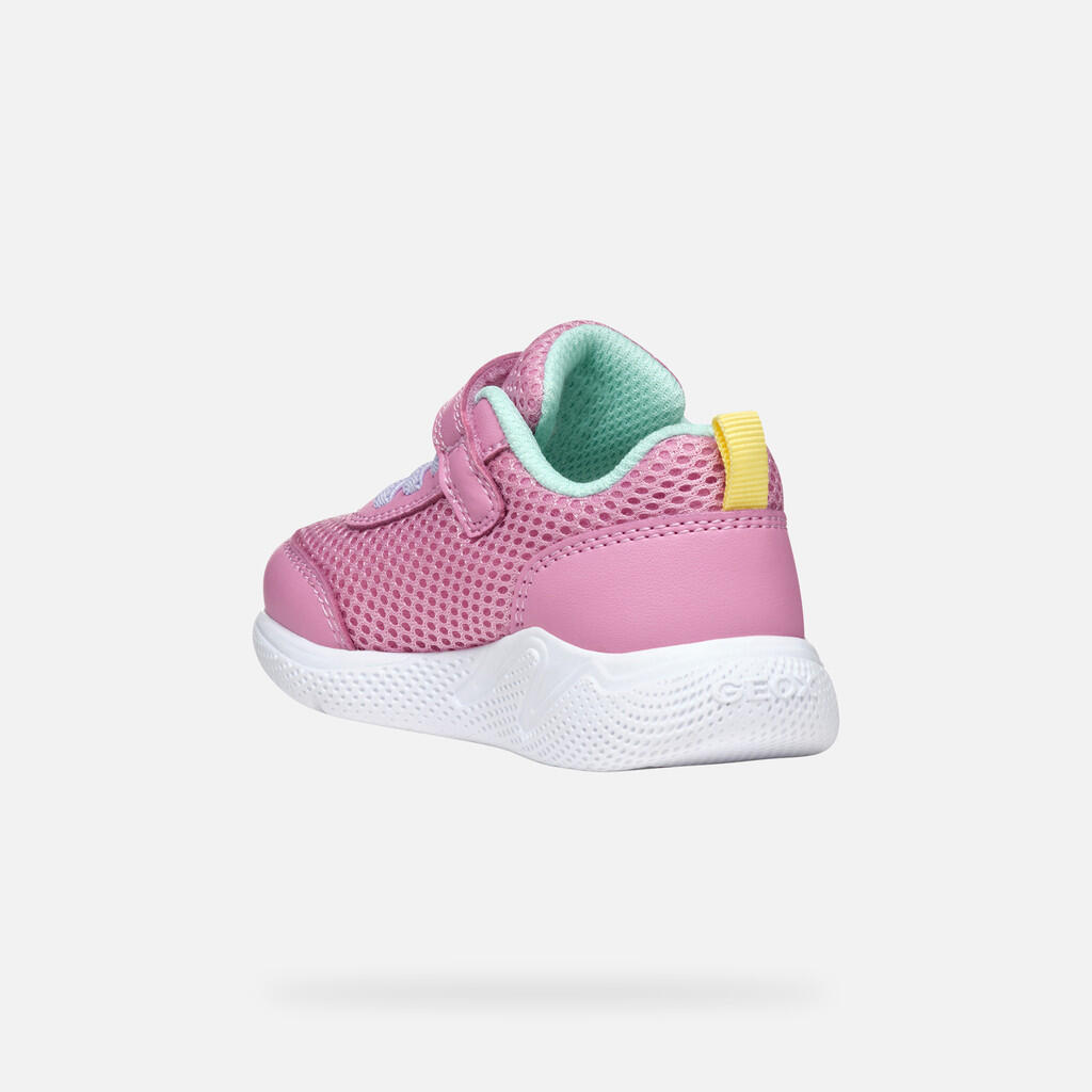 Baskets Bébé Fille SPRINTYE BABY GIRL Rose/Vert D'eau 6/7