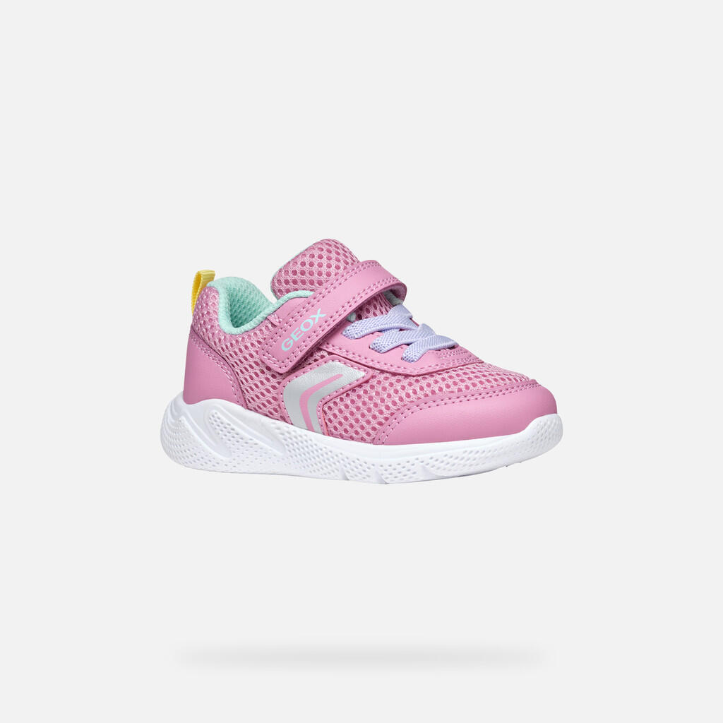 Baskets Bébé Fille SPRINTYE BABY GIRL Rose/Vert D'eau 5/7