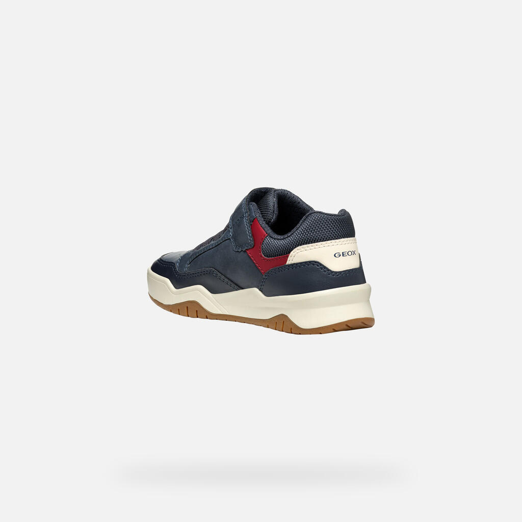 Baskets Garçon PERTH BOY Bleu Marine/Rouge Foncé 5/7