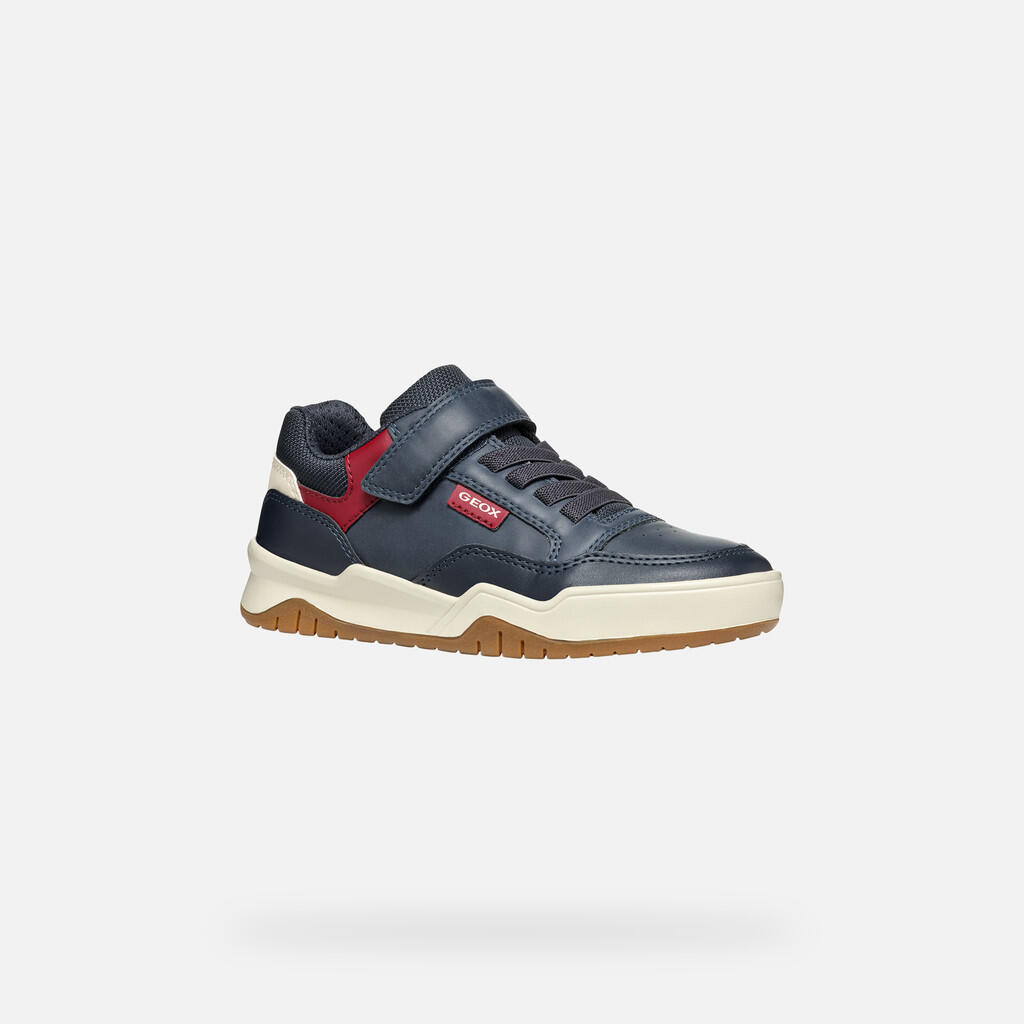 Baskets Garçon PERTH BOY Bleu Marine/Rouge Foncé 4/7