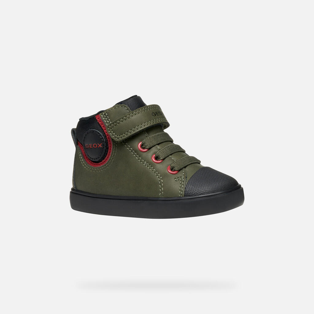 Baskets Bébé Garçon B GISLI BOY Vert Foncé/Noir 4/7