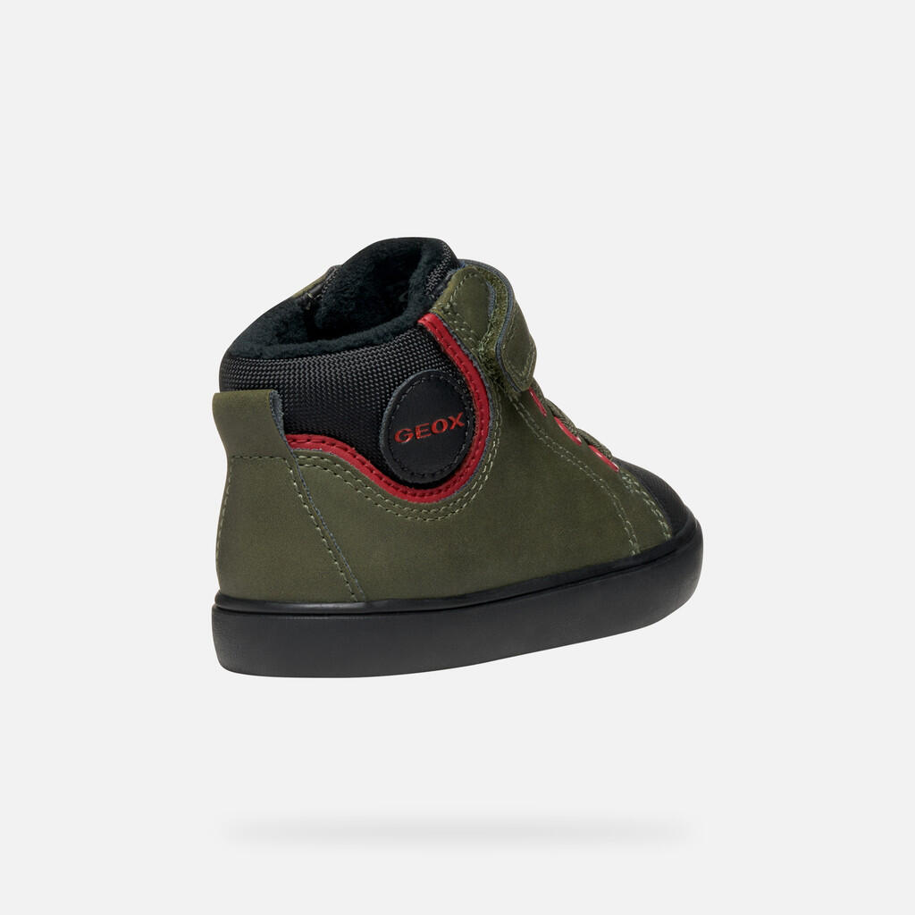Baskets Bébé Garçon B GISLI BOY Vert Foncé/Noir 6/7