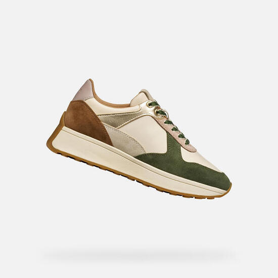 Baskets Femme AMABEL WOMAN Beige Clair/Blanc Cassé