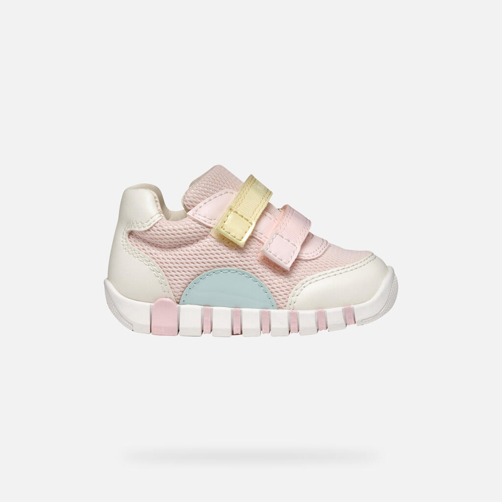 Premiers Pas Bébé Fille IUPIDOO BABY Rose Clair/Bleu Eau 2/7