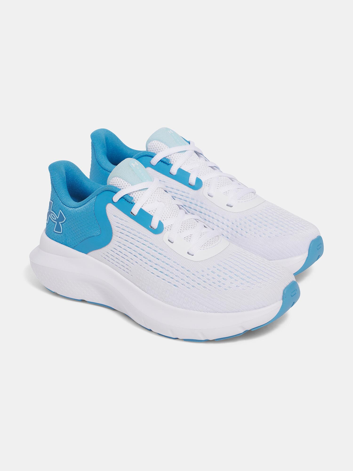 Dames hardloopschoenen Under Armour Charged Rogue 5 wit/staal 3/7