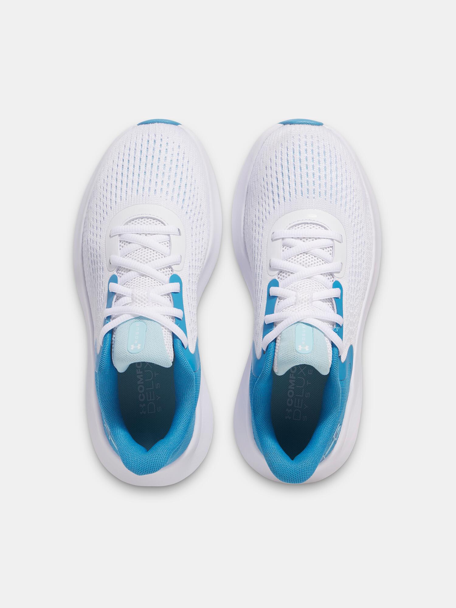 Dames hardloopschoenen Under Armour Charged Rogue 5 wit/staal 5/7