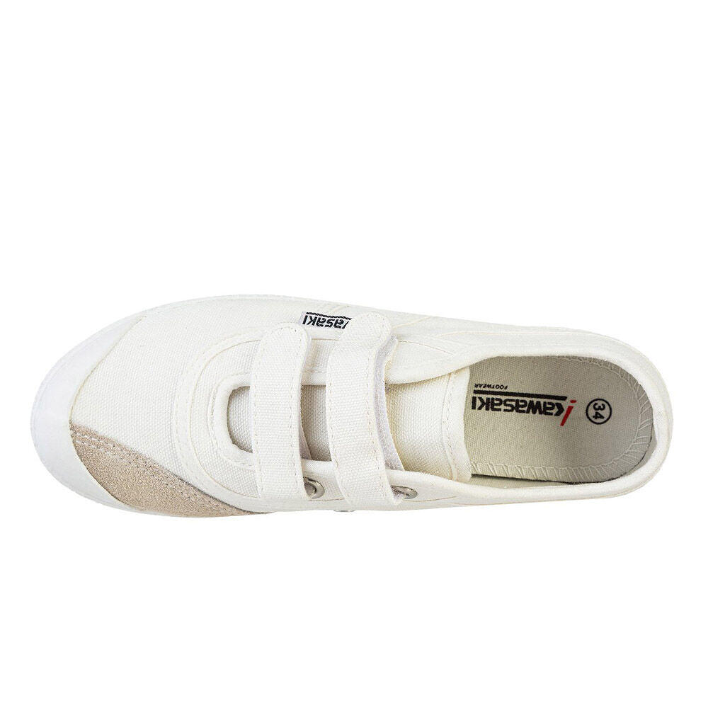 Kawasaki Original Kids Shoe W/velcro K202432 1002S White Solid 4/5