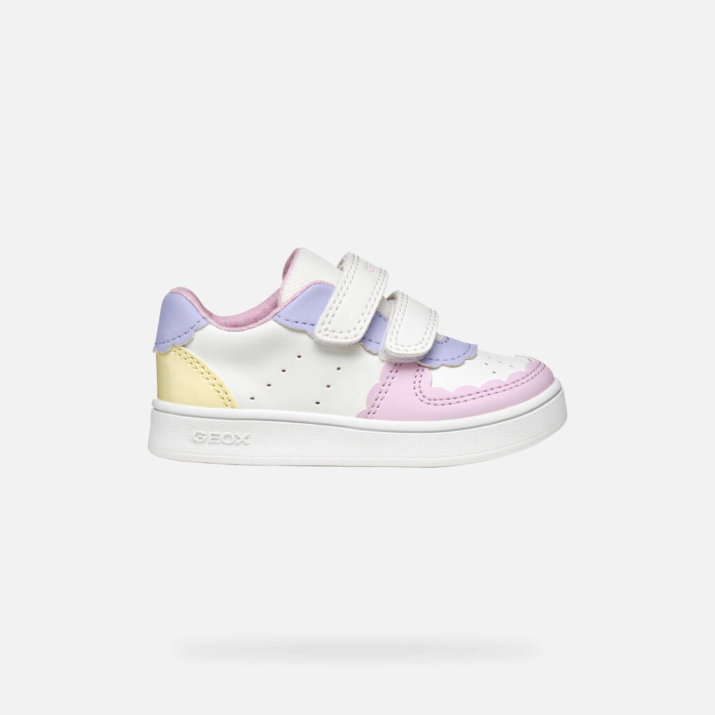 Baskets Bébé Fille B ECLYPER GIRL Blanc/Jaune Clair 2/7
