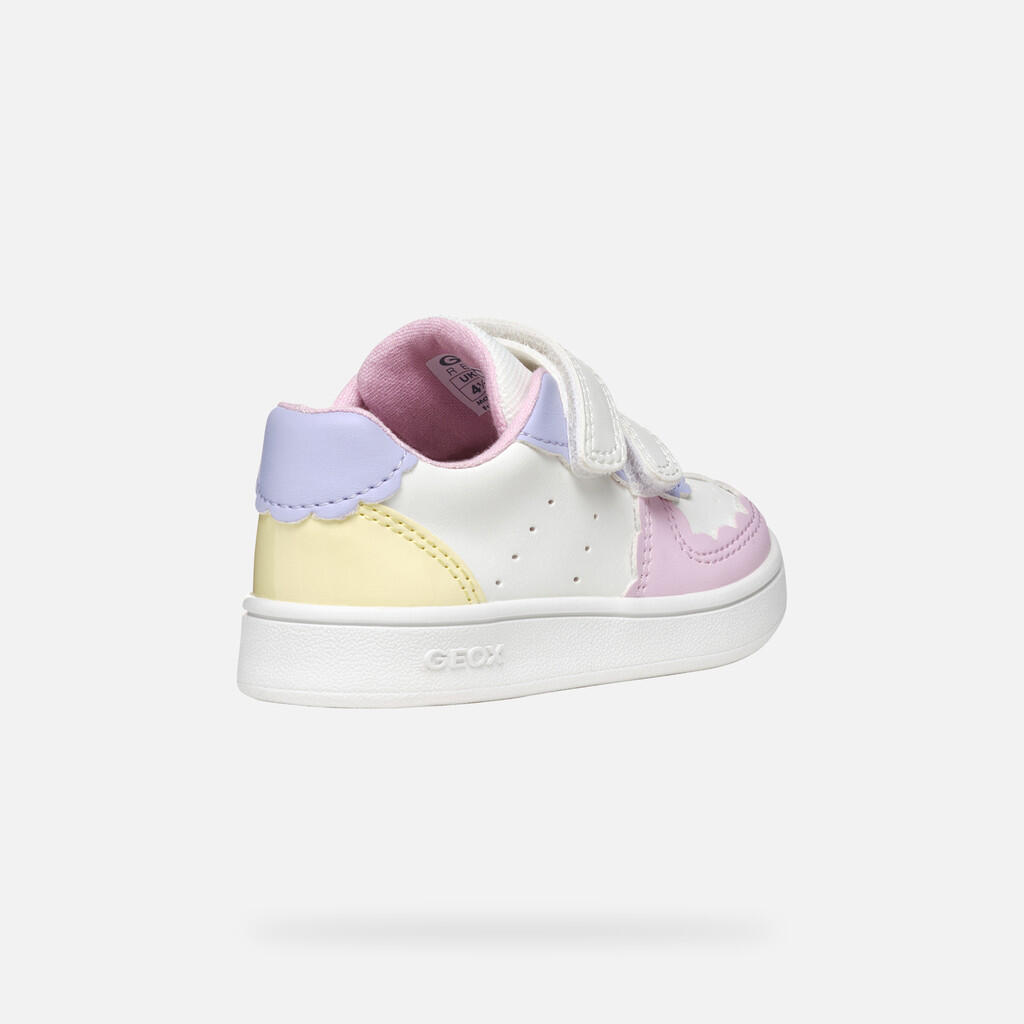 Baskets Bébé Fille B ECLYPER GIRL Blanc/Jaune Clair 6/7