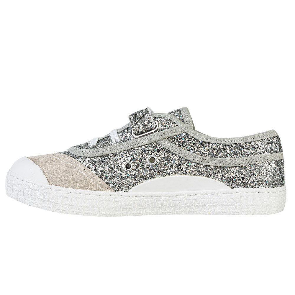 Kawasaki Glitter Kids Shoe W/Elastic K202586 SILVER 5/5