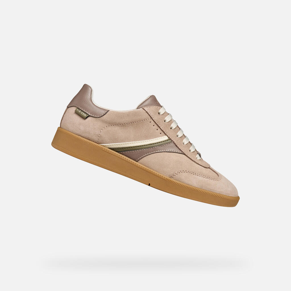 Geox - Baskets Femme Meleda Woman Beige/marron - Chaussures De Sport - Beige|rose - Decathlon