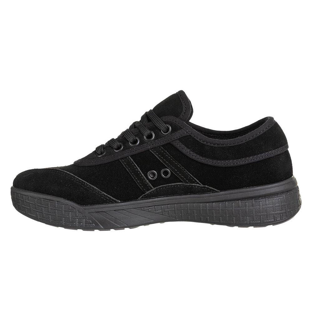 Kawasaki Leap Suede Shoe K204414 1001S Black Solid 4/5