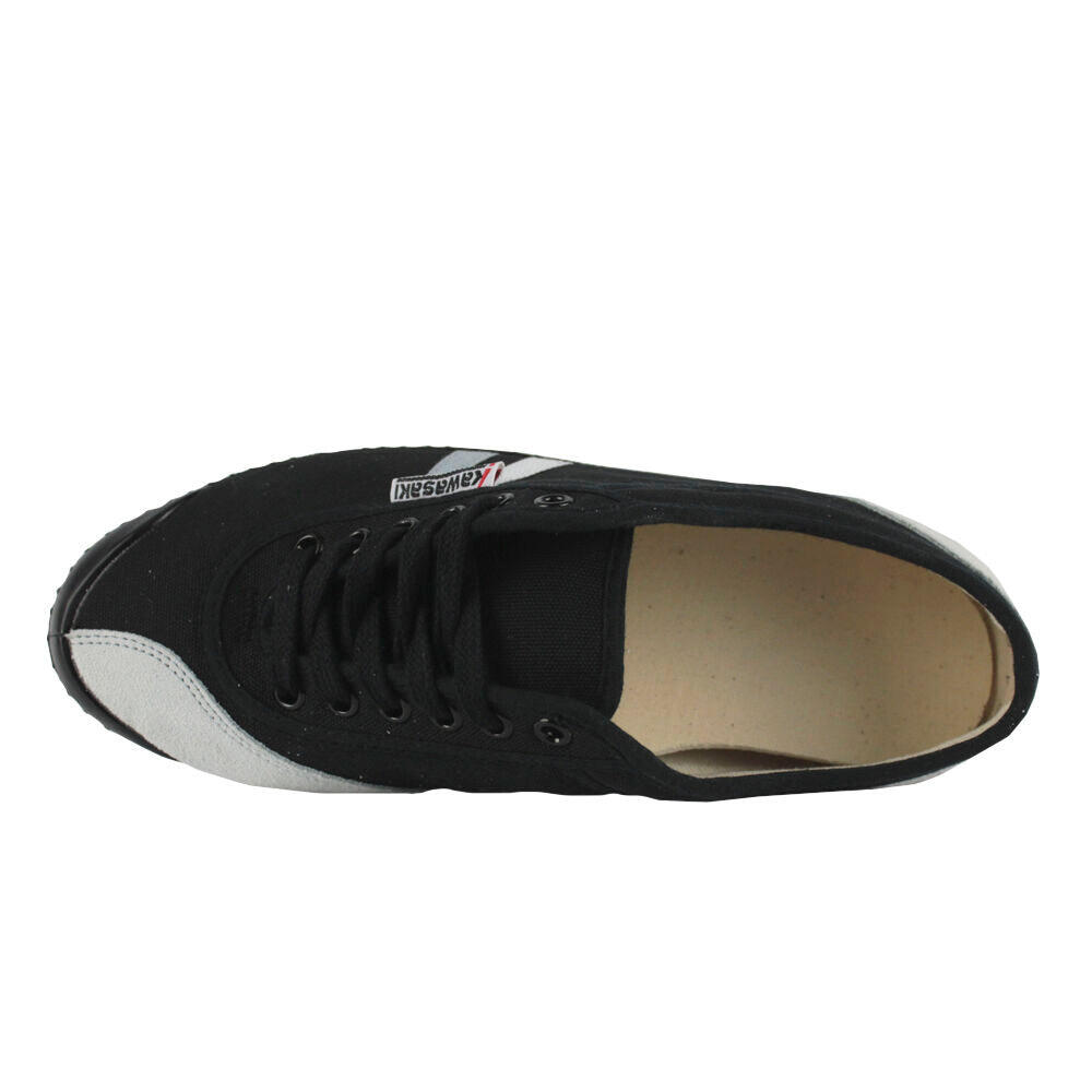 Kawasaki Retro 23 Canvas Shoe K23W0260 Black Stripe Black Outsole 4/5