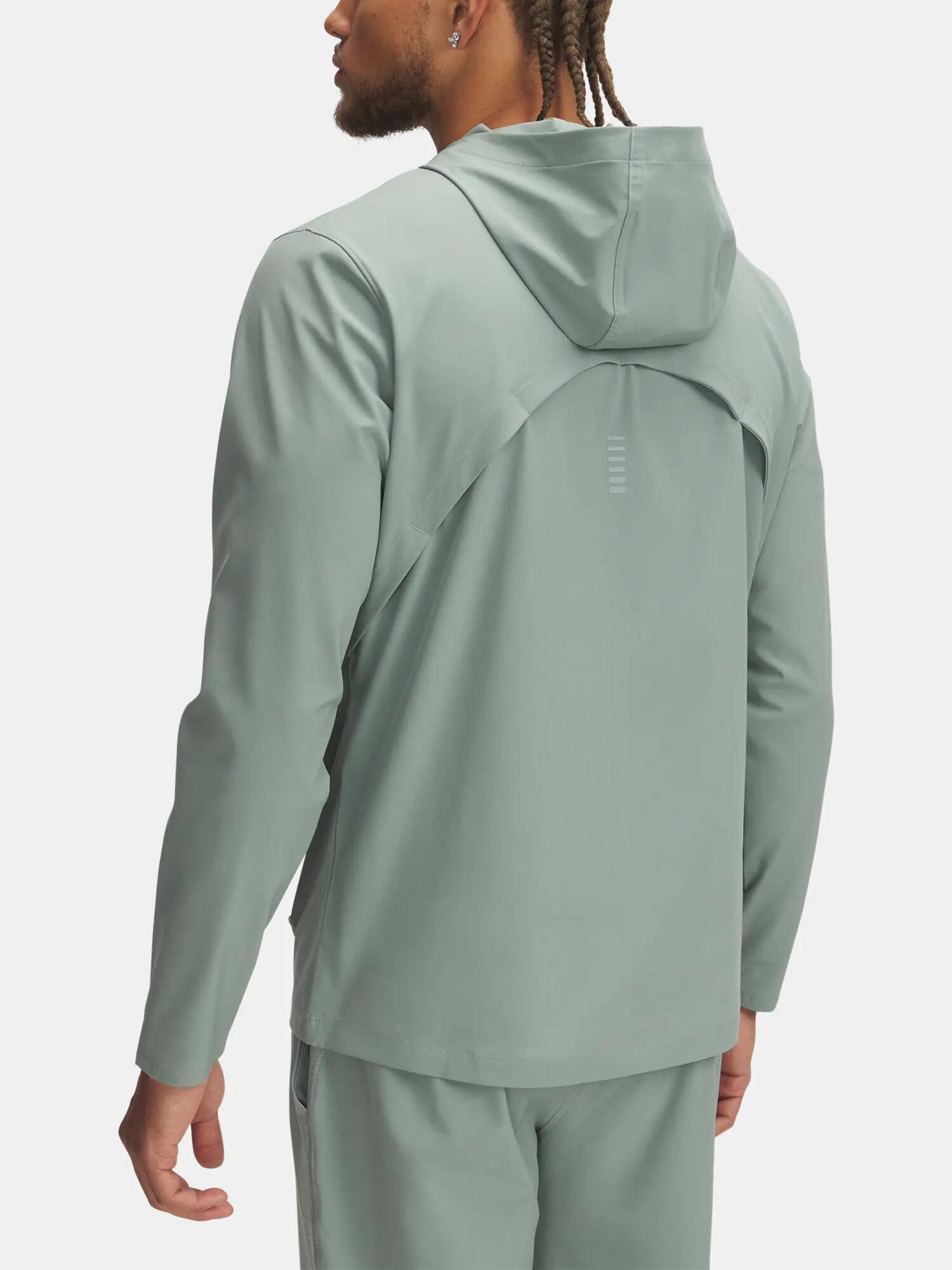 Mens Outrun Hooded Jacket (Green) 2/3