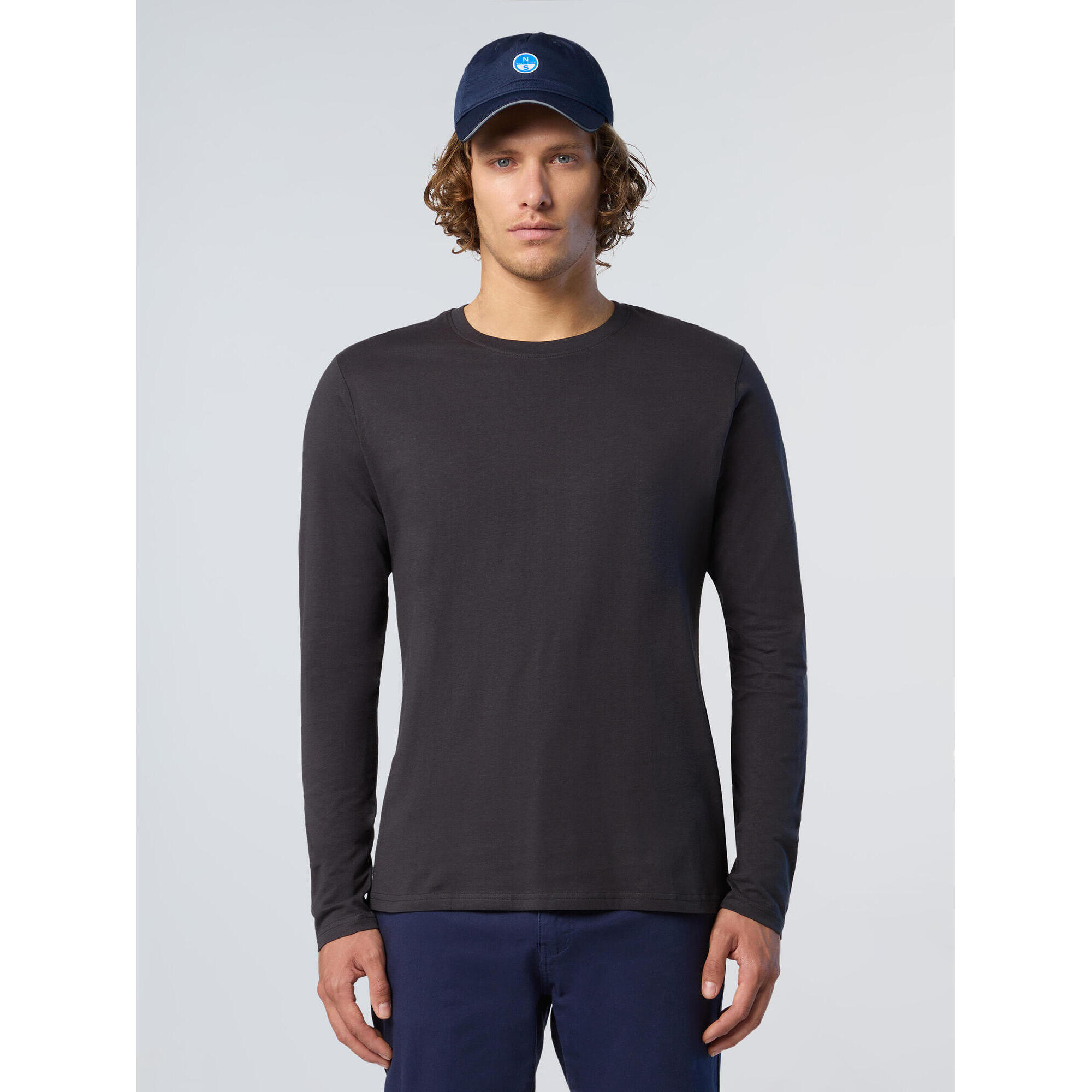North Sails - T-shirt En Jersey À Manches Longues Pour Homme - T-shirt Manches Courtes - Bleu - Decathlon