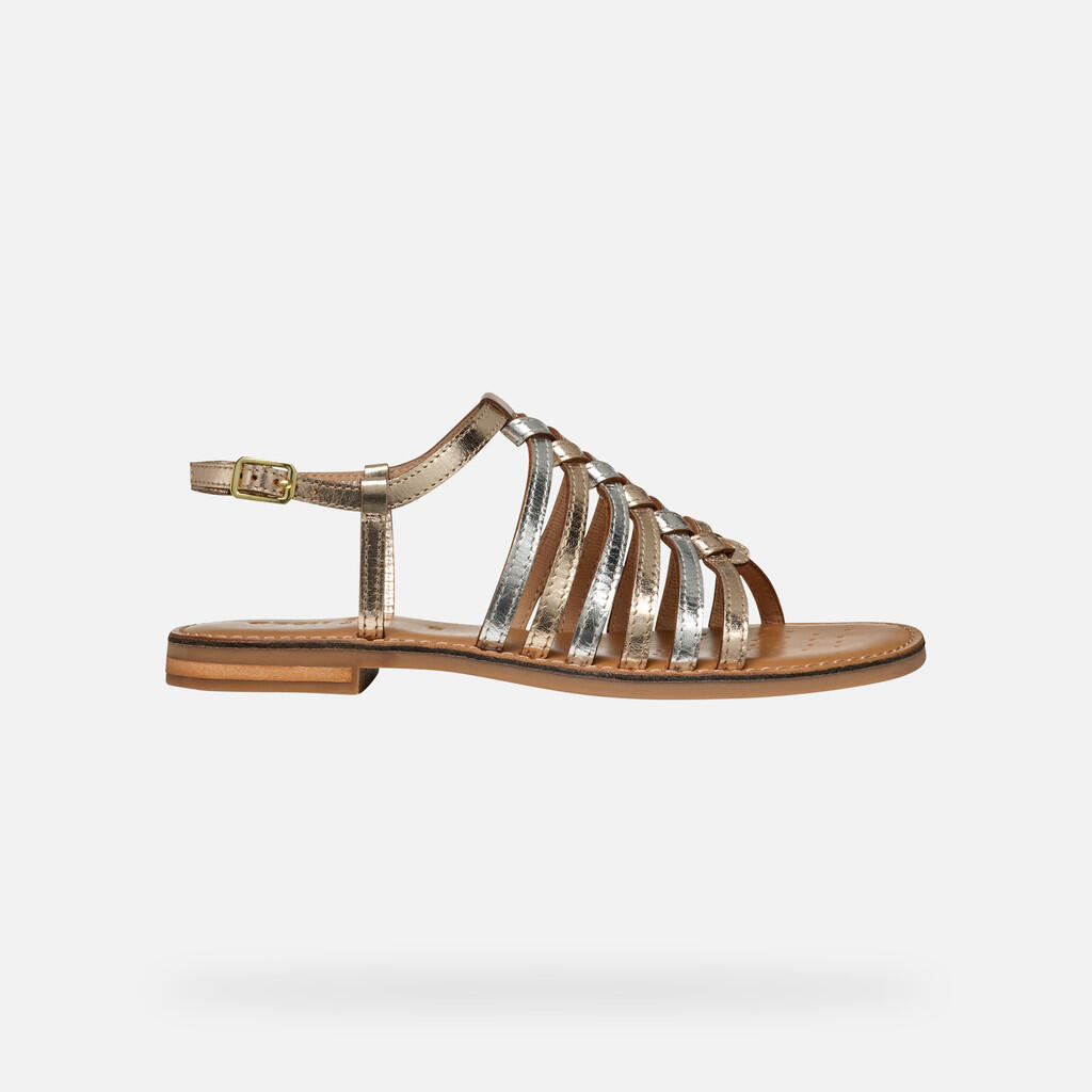 Sandales Femme MADDALUSIA C WOMAN Or Clair/Argent 2/7