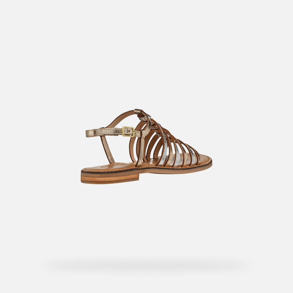 Sandales Femme MADDALUSIA C WOMAN Or Clair/Argent 5/7