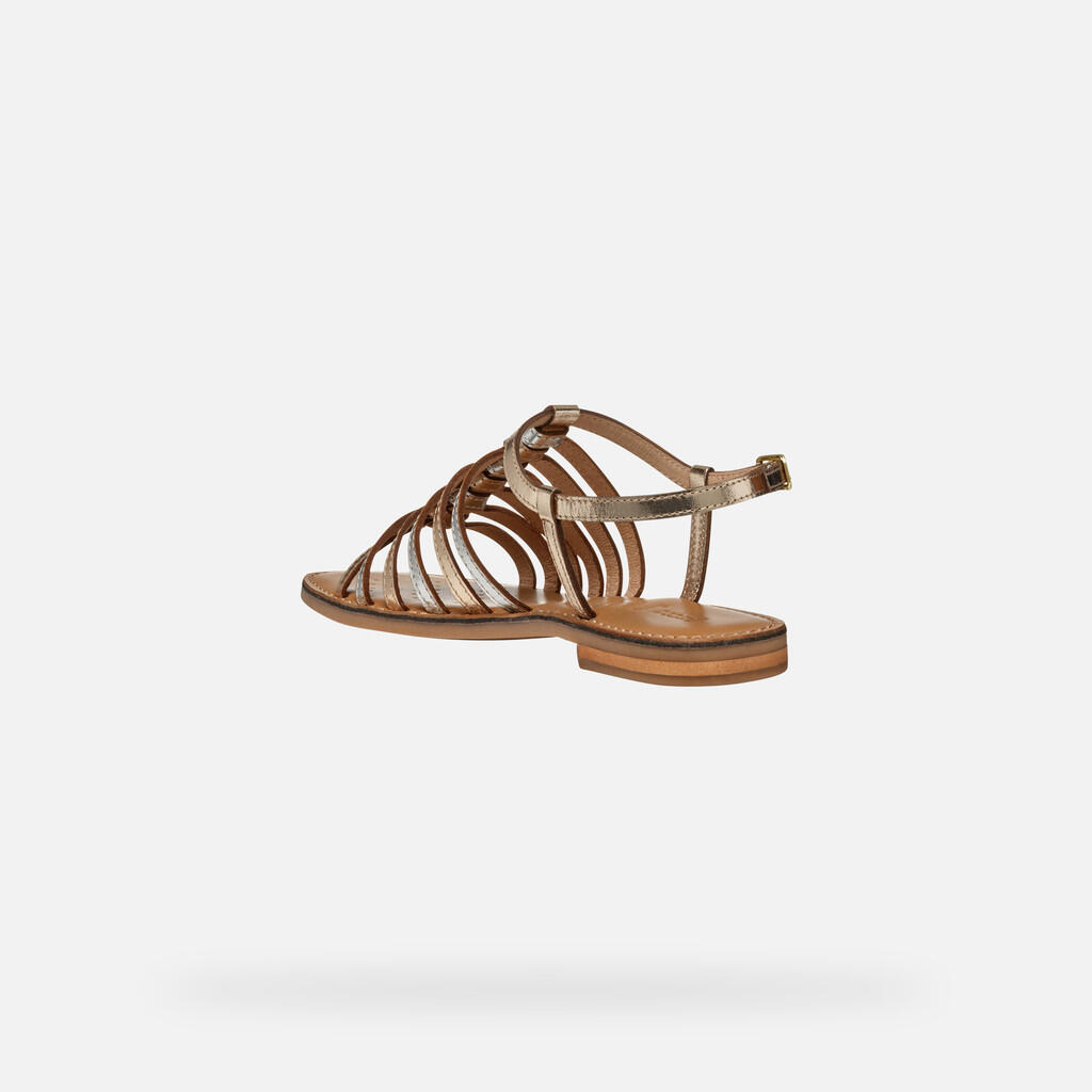 Sandales Femme MADDALUSIA C WOMAN Or Clair/Argent 4/7