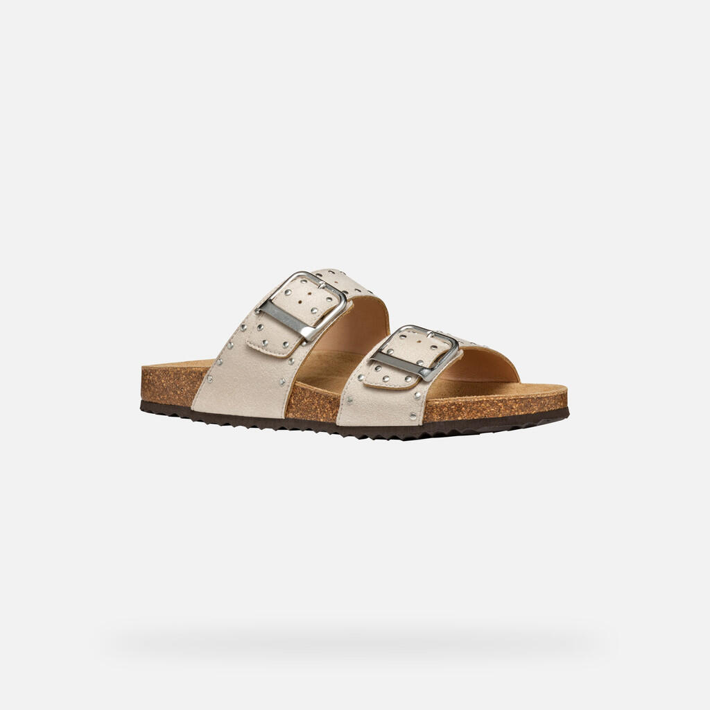 Sandales Femme BRIONIA R WOMAN Blanc Cassé 5/7
