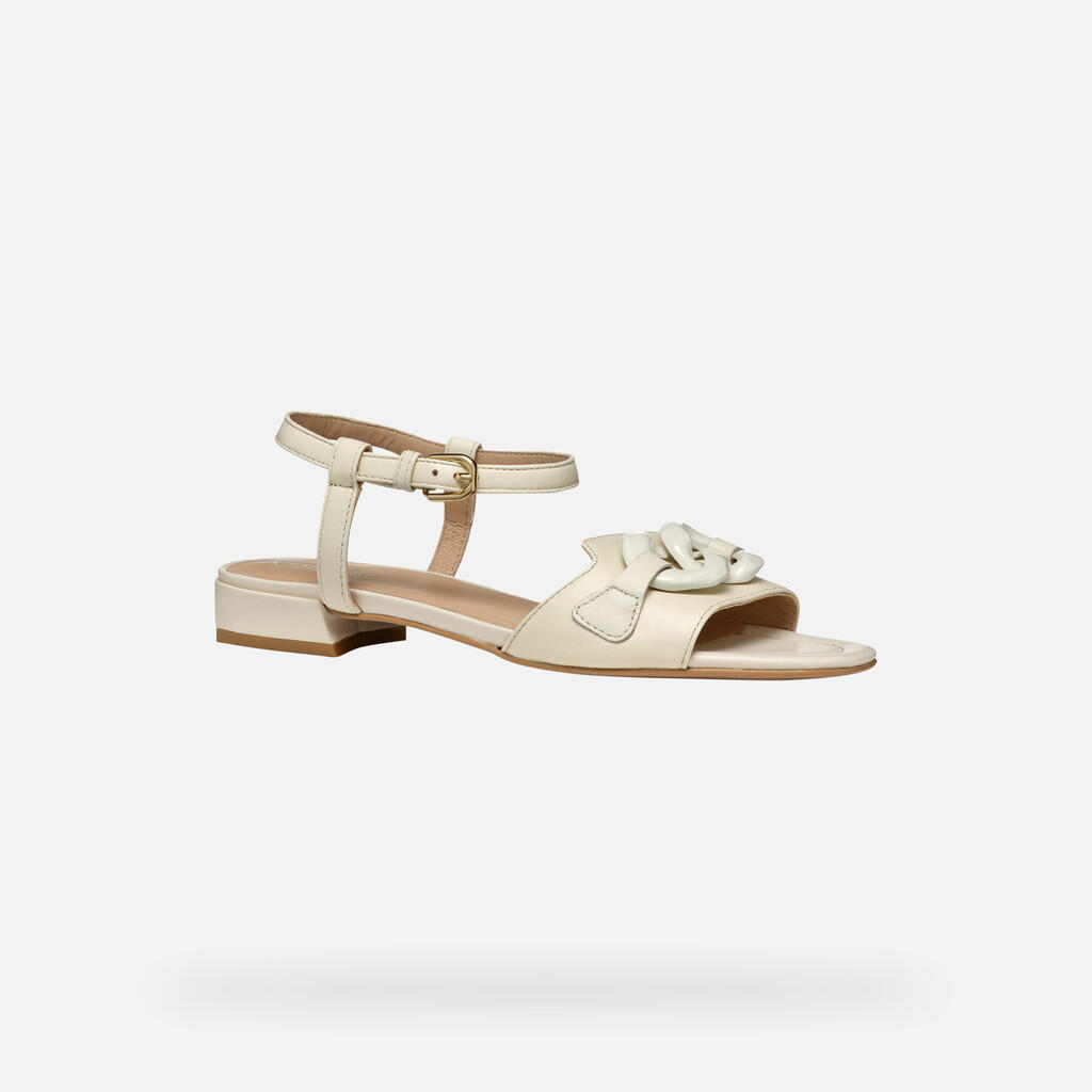 Sandales Femme NEW ERAKLIA 15 WOMAN Blanc Cassé 5/7