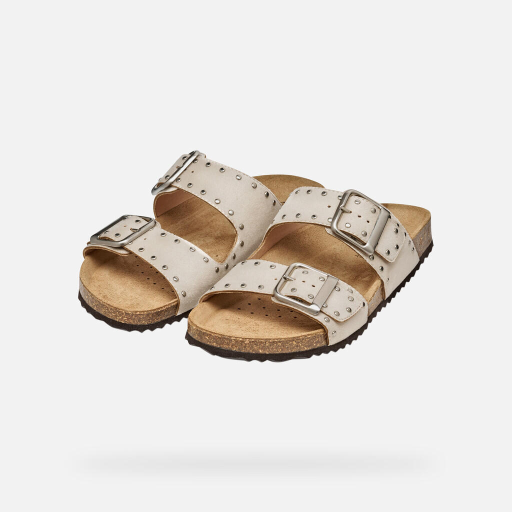 Sandales Femme BRIONIA R WOMAN Blanc Cassé 4/7