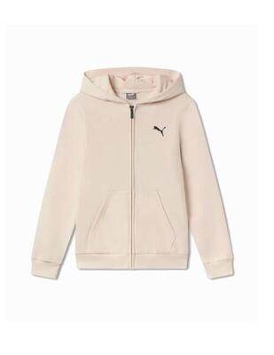 Puma graphic hoodie fz beige jongensjack