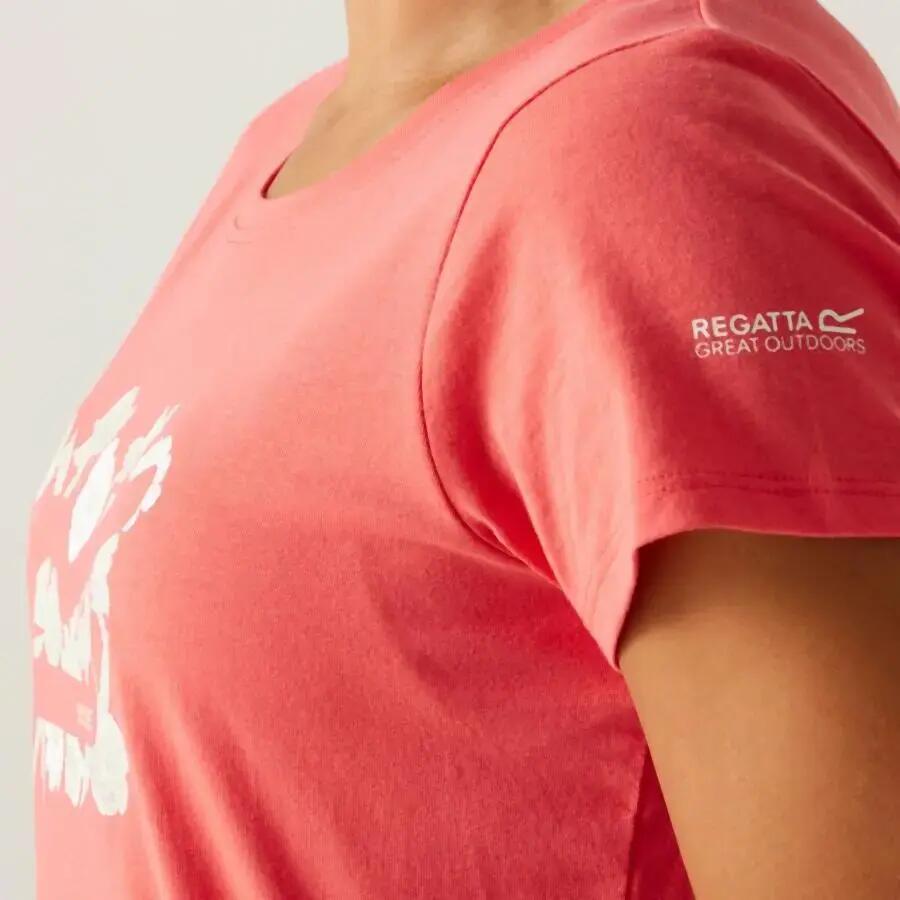 Maglietta da donna con scollo a V Regatta Breezed 4/4