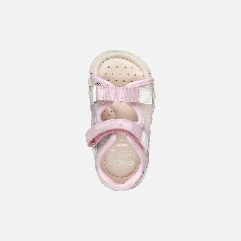 Premiers Pas Bébé Fille SANDAL IUPIDOO BABY GIRL Argent/Rose 7/7