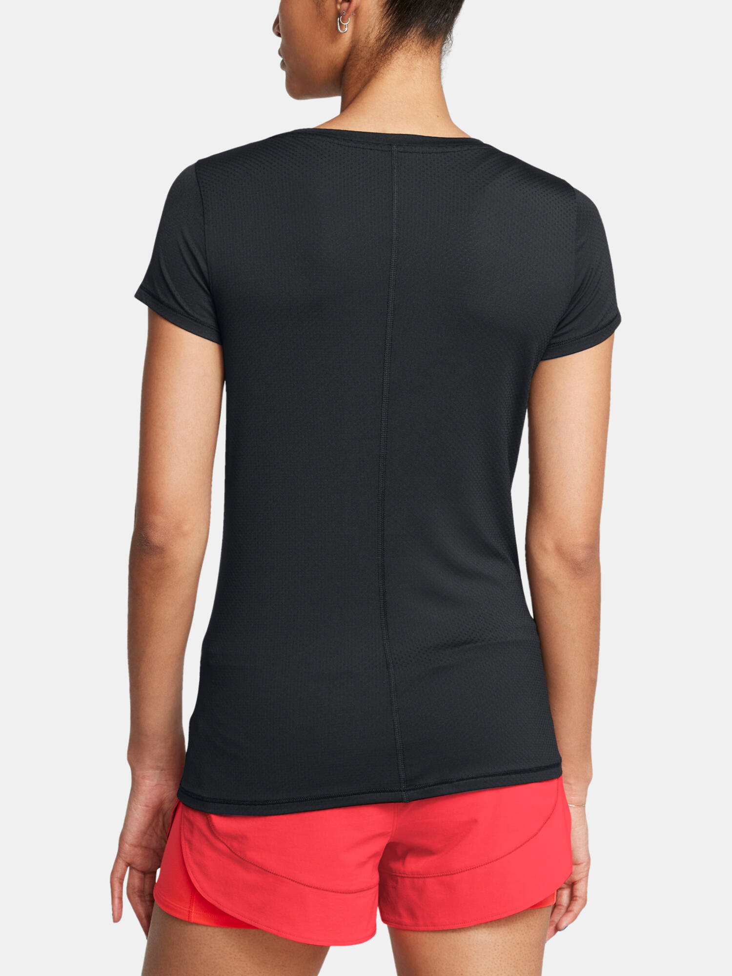 T-shirt Under Armour Tech Mesh para mulher, preto 2/4