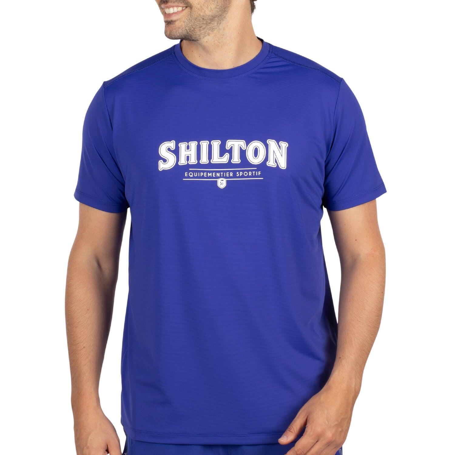 Shilton - T-shirt De Sport Tech Teams Homme - T-shirt Manches Courtes - Bleu - Decathlon