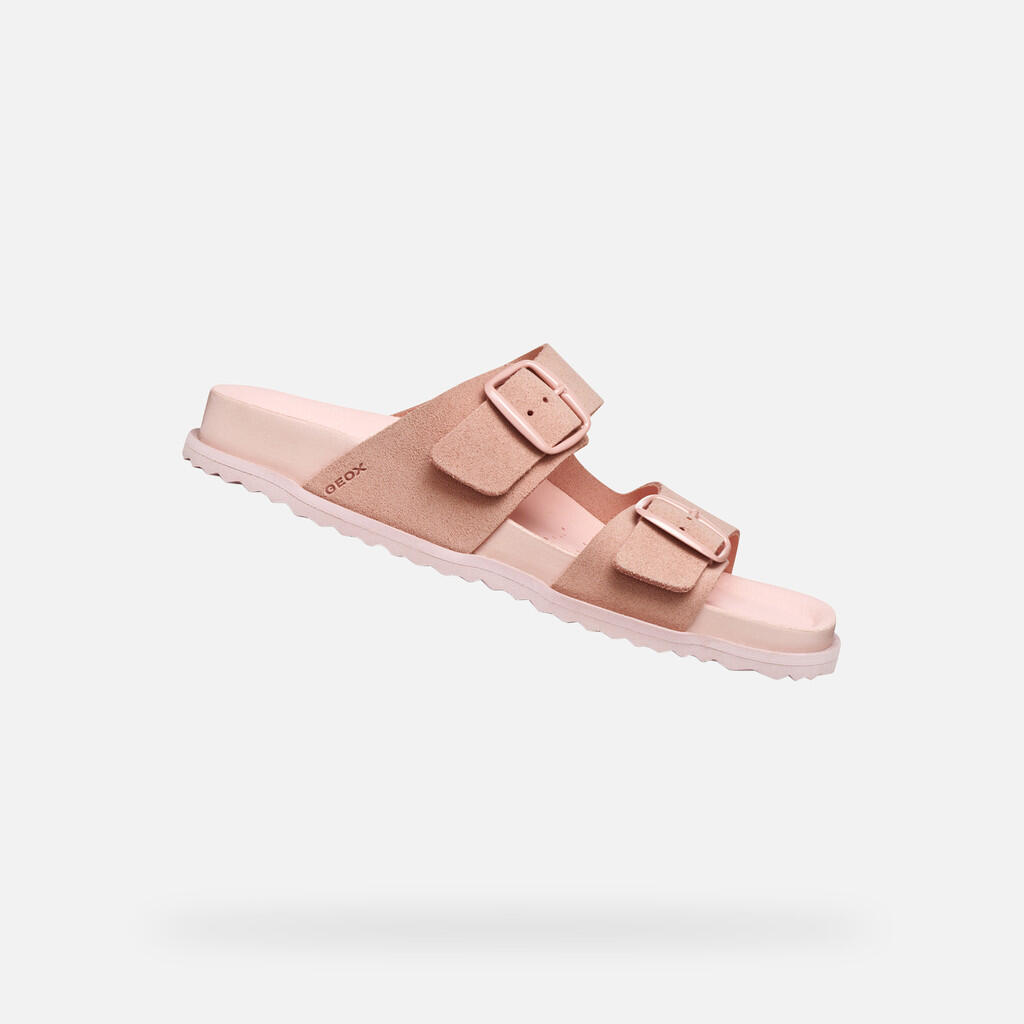 Geox - Sandales Femme Sandybett Woman Rose - Sandales - Rose - Decathlon