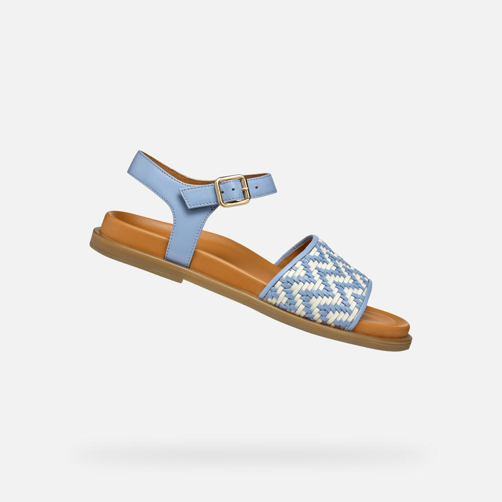 bleu pastel / beige