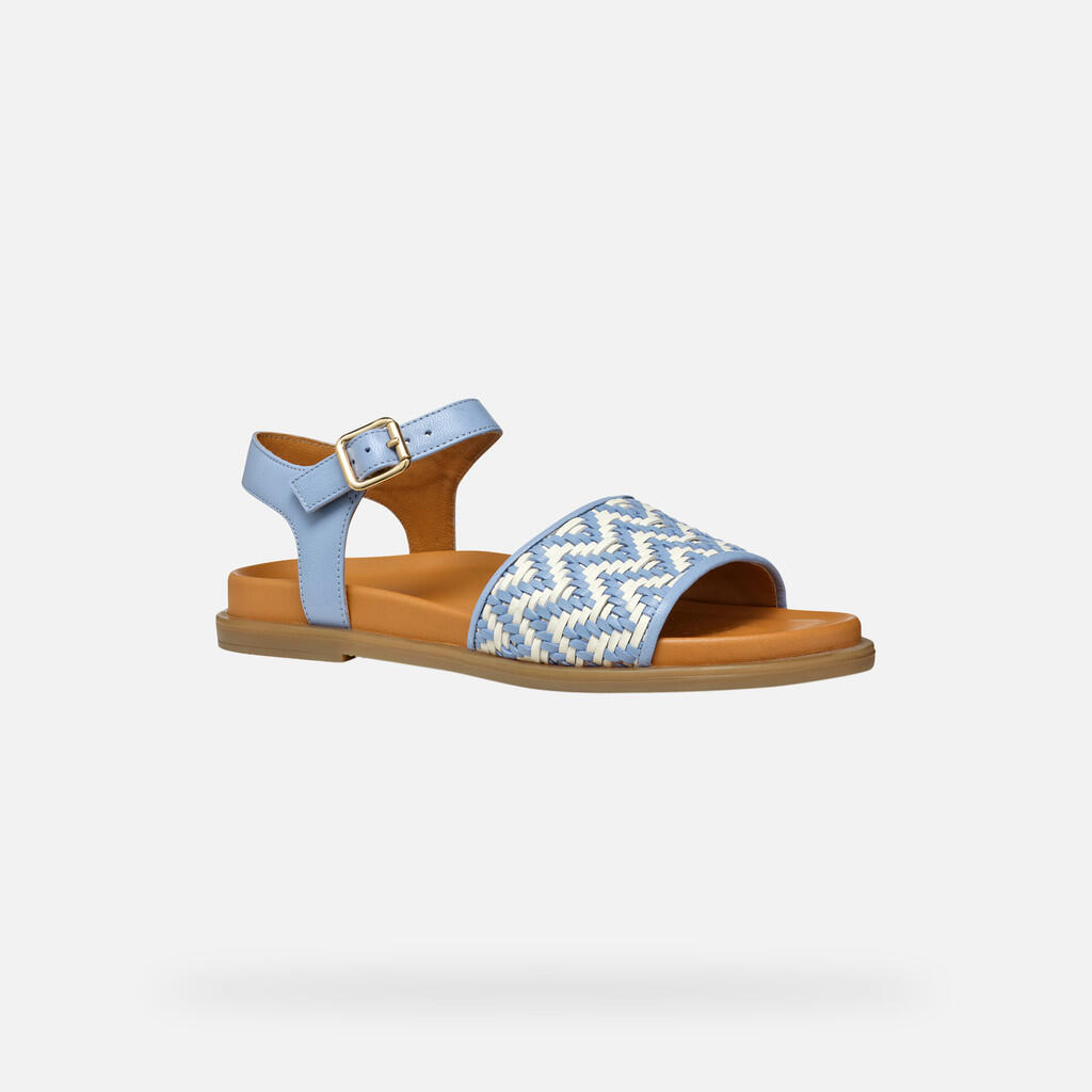 Sandales Femme D ADELASH Bleu Clair/Blanc Cassé 3/7