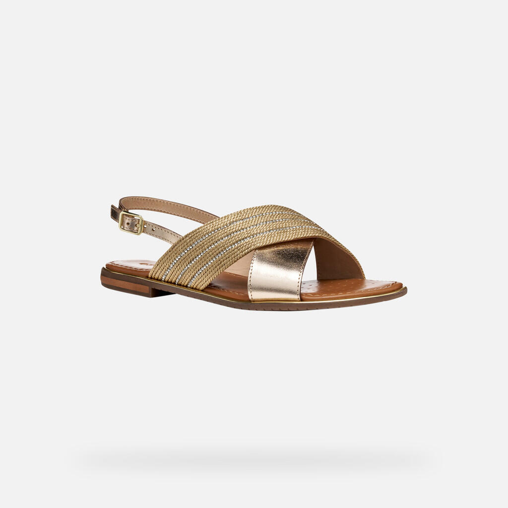Sandales Femme SOZY PLUS WOMAN Or Foncé/Or Clair 5/7