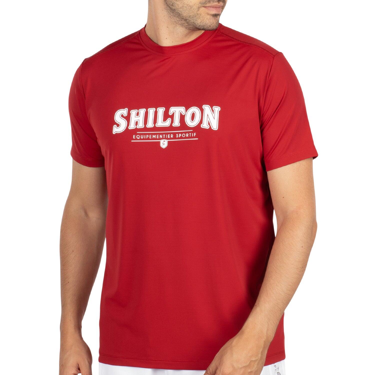 Shilton - T-shirt De Sport Tech Teams Homme - T-shirt Manches Courtes - Rouge - Decathlon