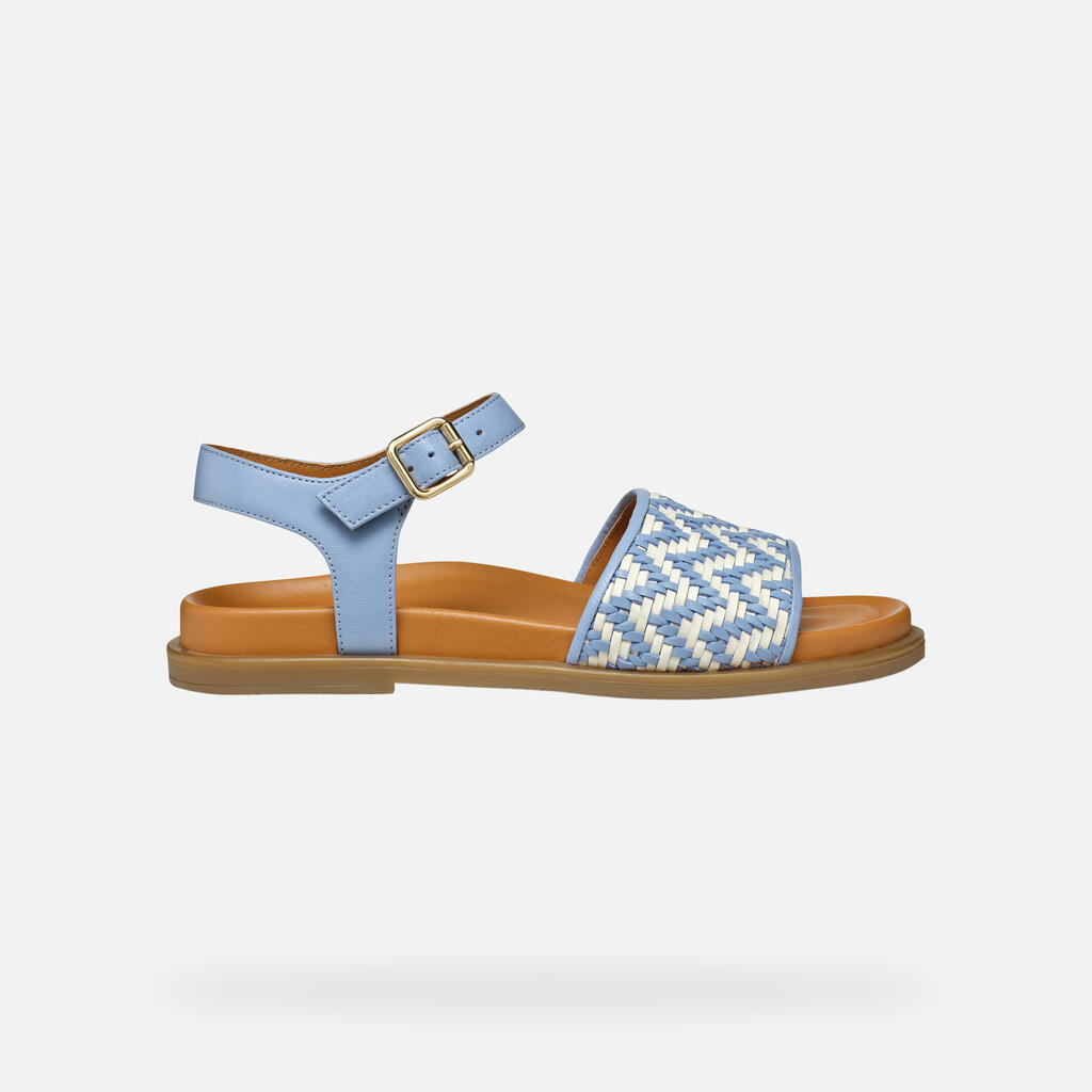 Sandales Femme D ADELASH Bleu Clair/Blanc Cassé 2/7