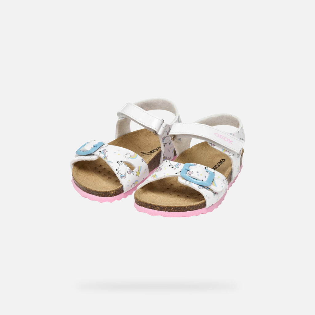 Synthetische sandalen voor meisjes baby Geox Chalki A 3/7