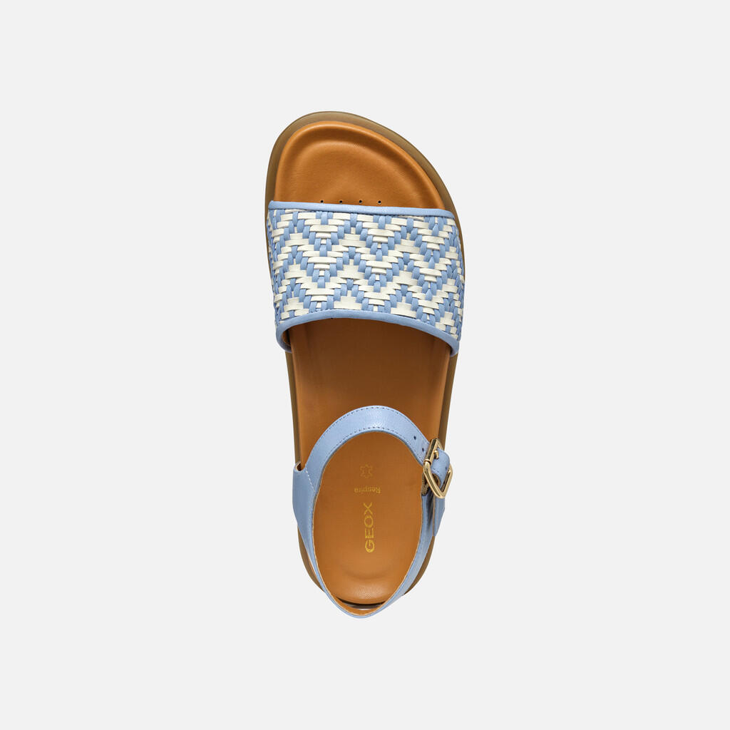 Sandales Femme D ADELASH Bleu Clair/Blanc Cassé 6/7