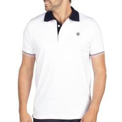 Polo tricolore rugby homme