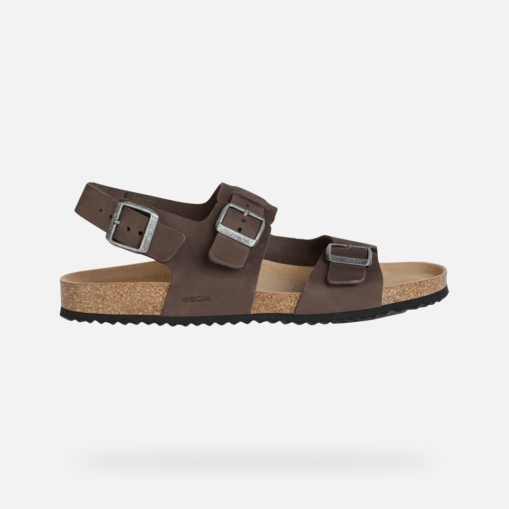 Sandales Homme U SANDAL GHITA Brun Foncé 2/7