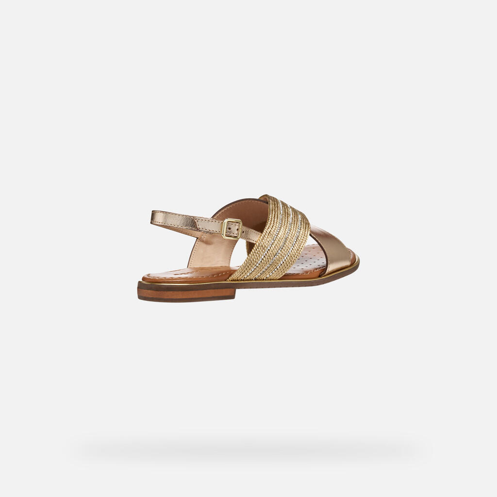 Sandales Femme SOZY PLUS WOMAN Or Foncé/Or Clair 7/7